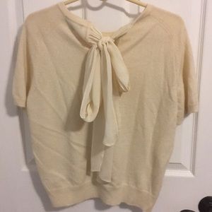Bow-Back Cashmere Sweater